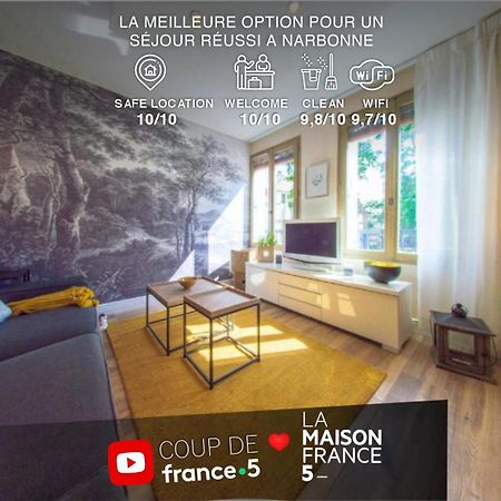 נרבון Retromirabeau "Le Raspail" - 65M2 Avec Vue - 2 Chambres - 4 Pers - Cours Mirabeau Halles Gare - Emplacement Top - Cheques Vacances Connect מראה חיצוני תמונה